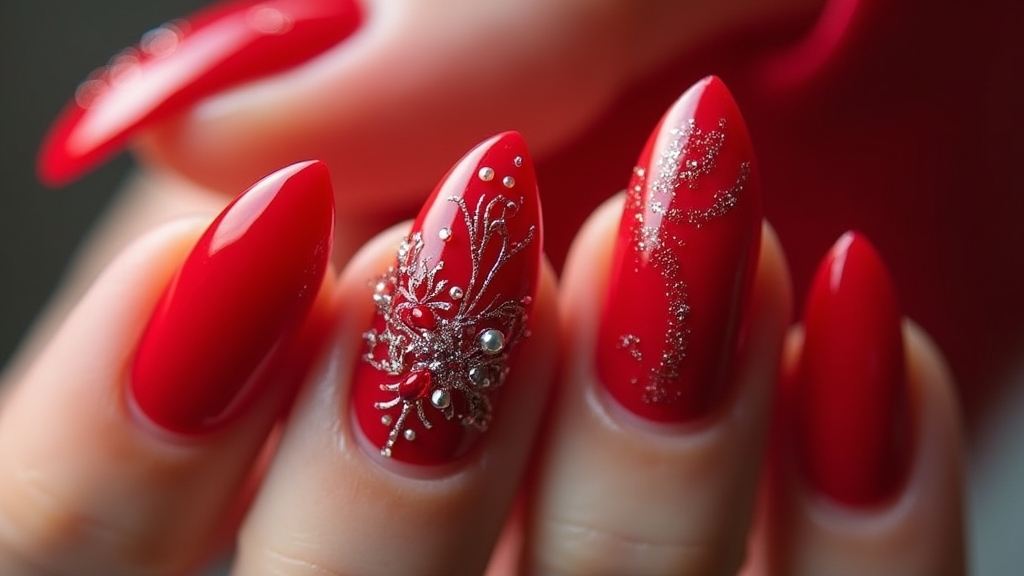 bold red nail designs
